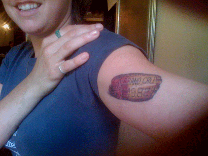wine tattoo